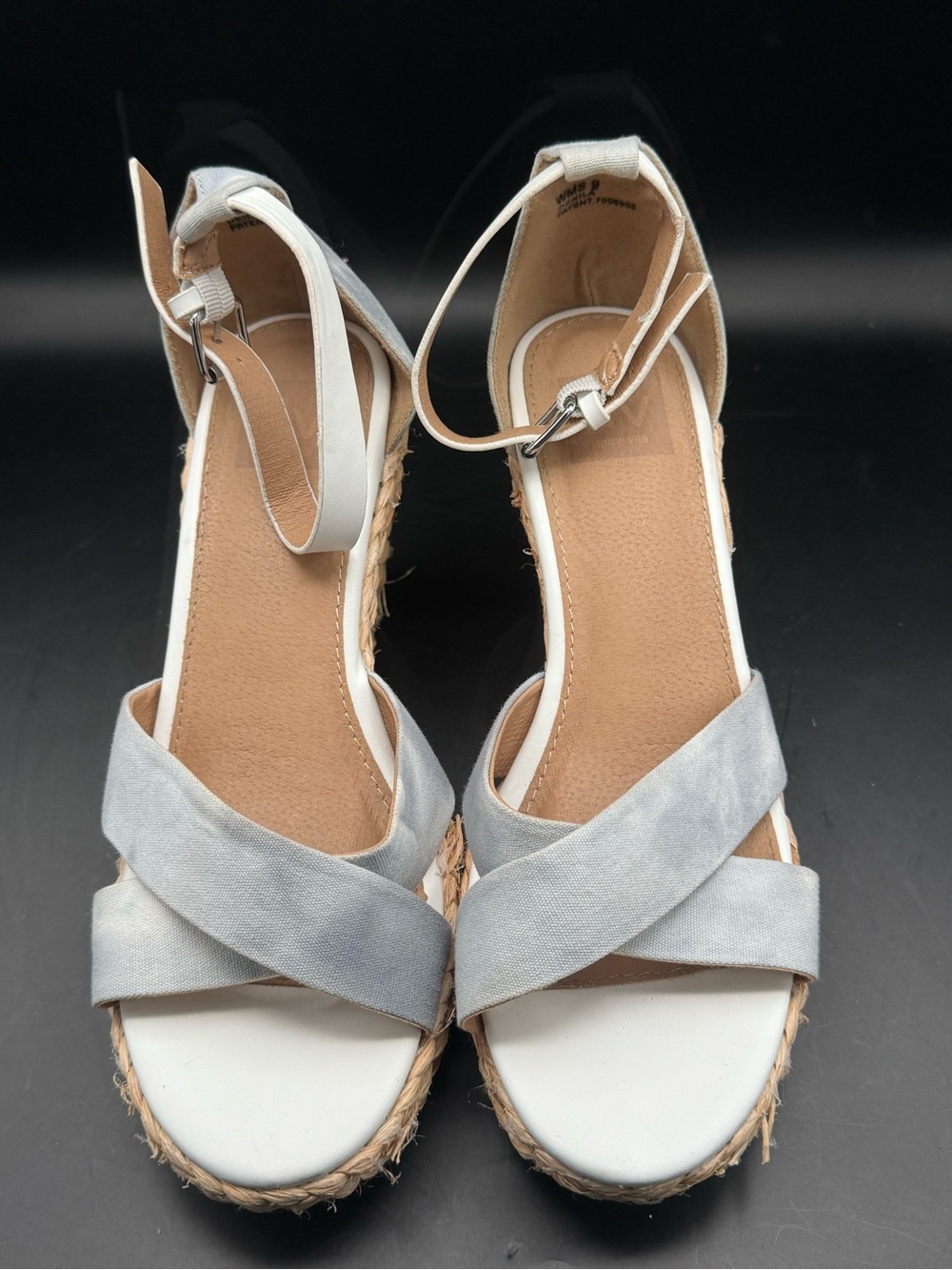 Dolce Vita Women’s Light Gray Espadrille Ankle-Strap Sandals